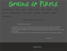 Tablet Screenshot of grainsdepixels.com